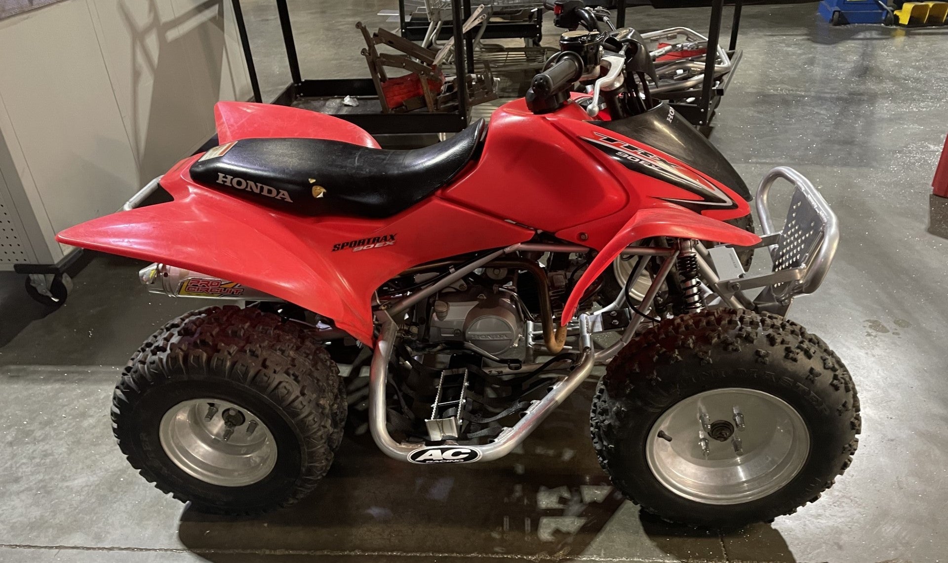 Honda TRX90 Quad complete with AC Pro Pegs and Front Bumper